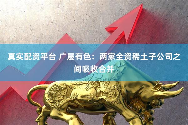 真实配资平台 广晟有色：两家全资稀土子公司之间吸收合并